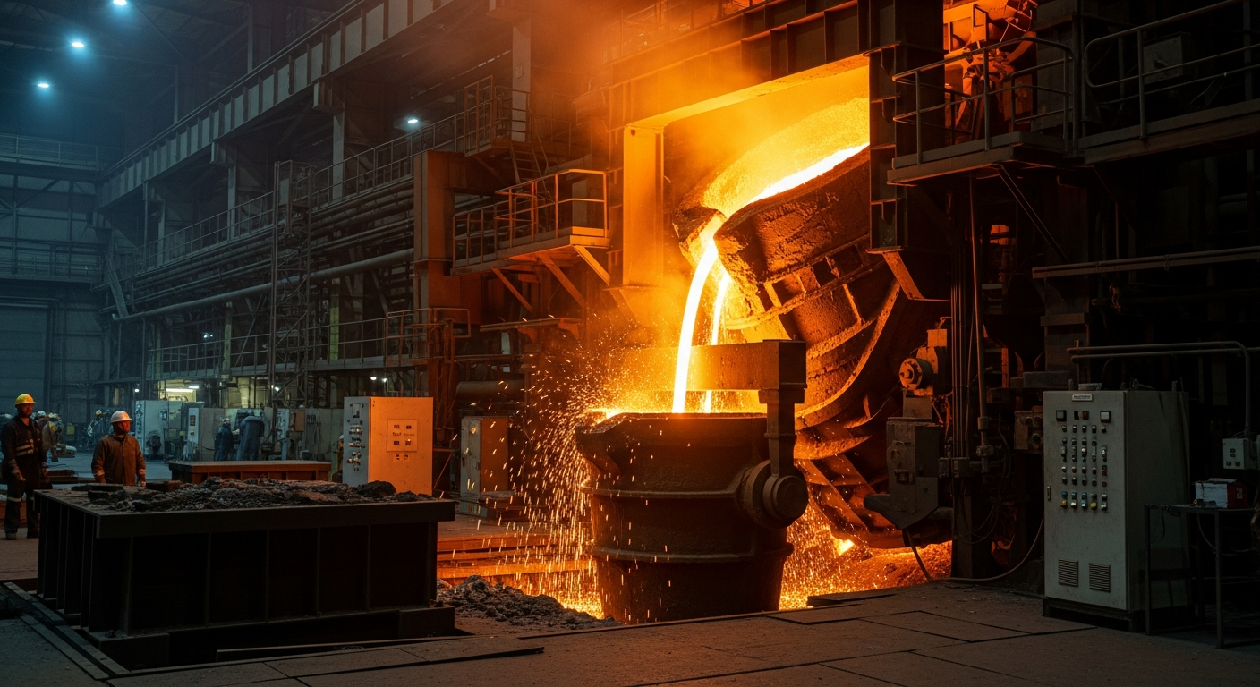 Industrial oven and furnace installation