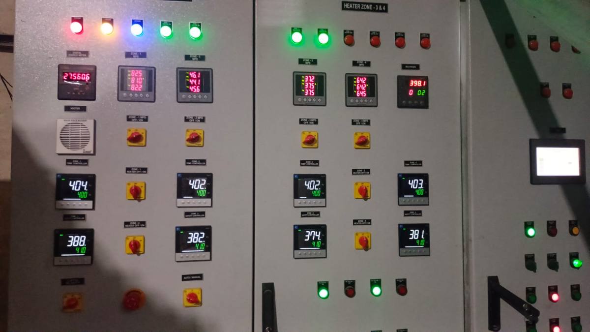 Specialized equipment control panel